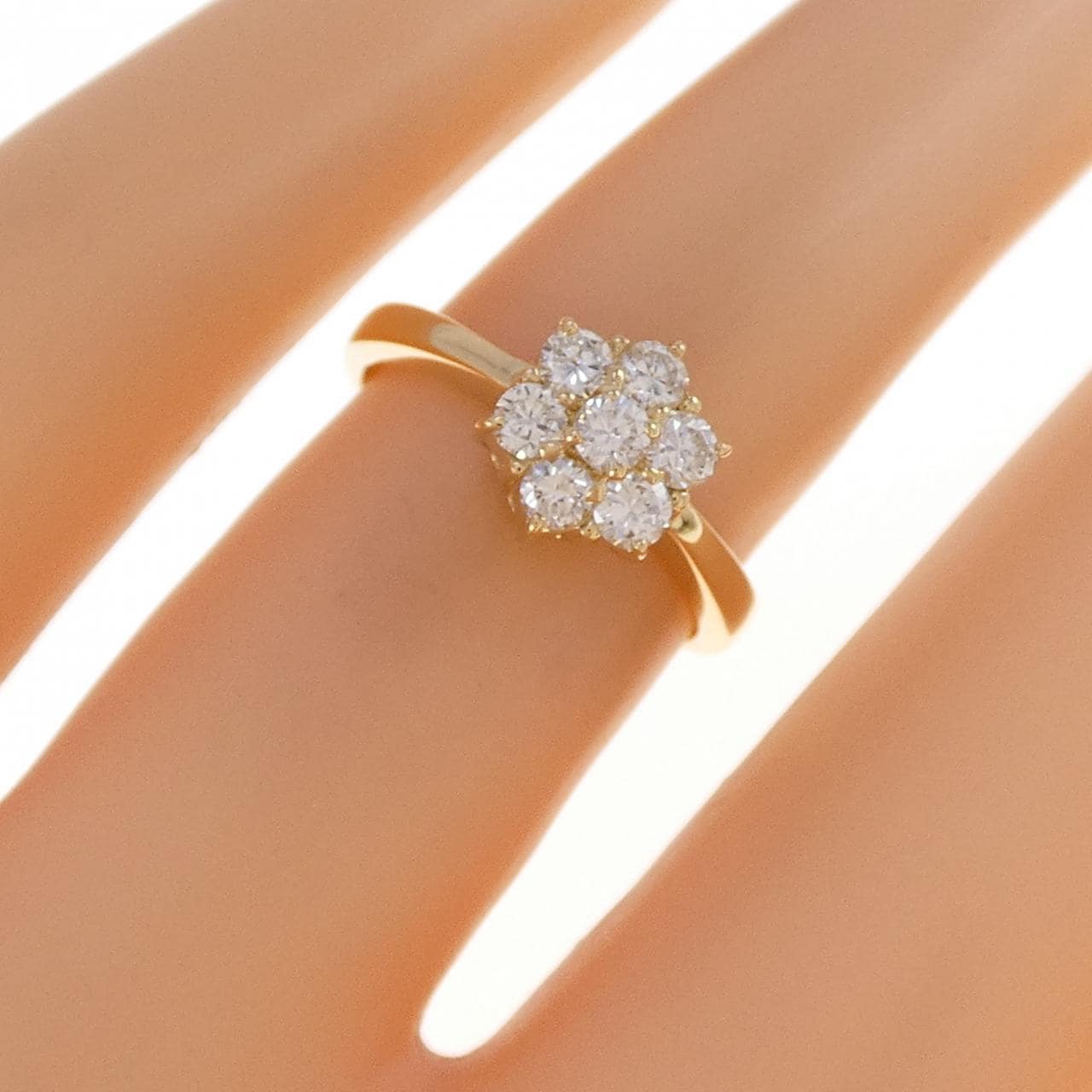 K18YG ダイヤモンド リング 0.36CT