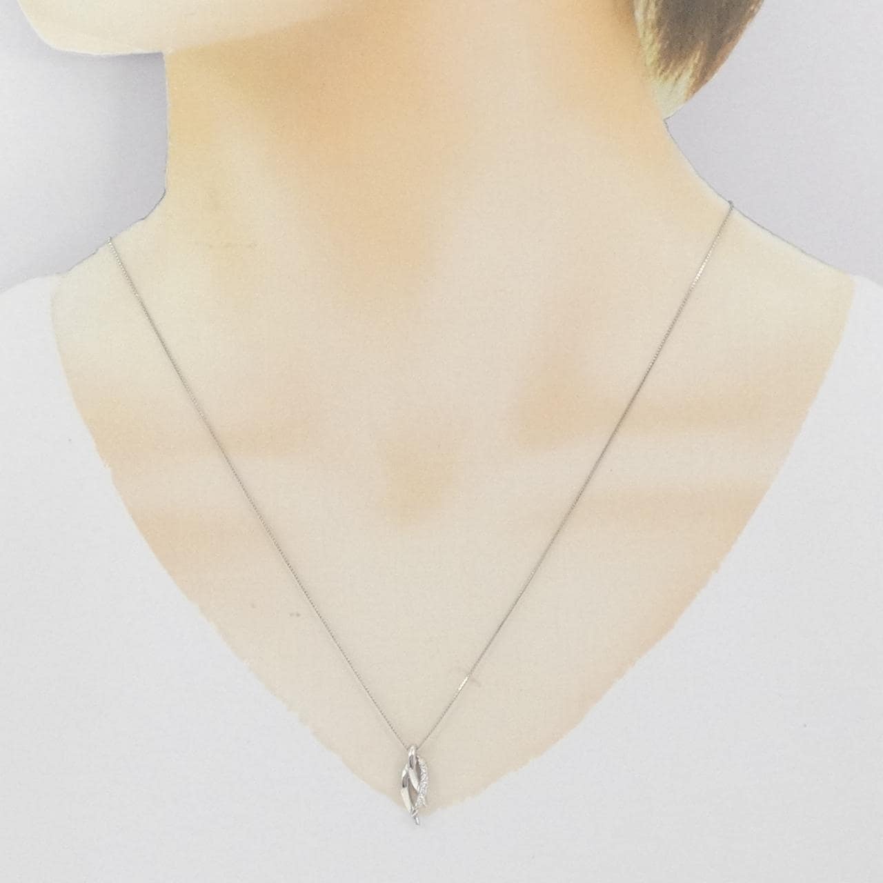 PT900/PT850 ダイヤモンド ネックレス 0.06CT