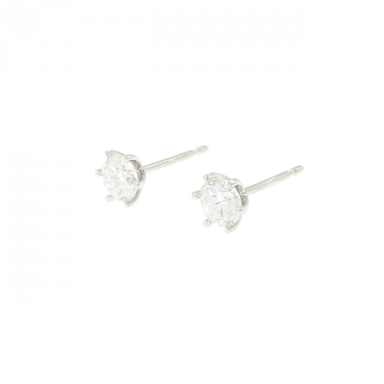 【リメイク】PT900/ST ダイヤモンド ピアス 0.312CT 0.313CT F VS1-2 VG