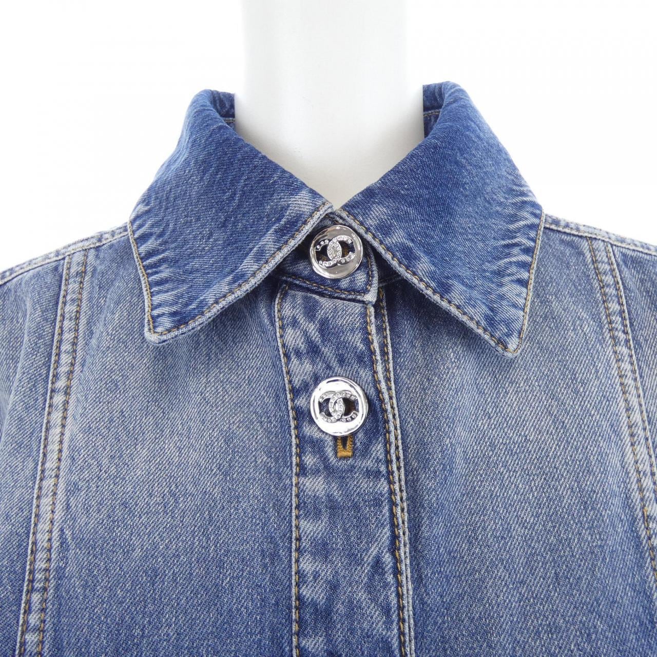 シャネル CHANEL LOOK12 P76746V68693 デニムジャケット