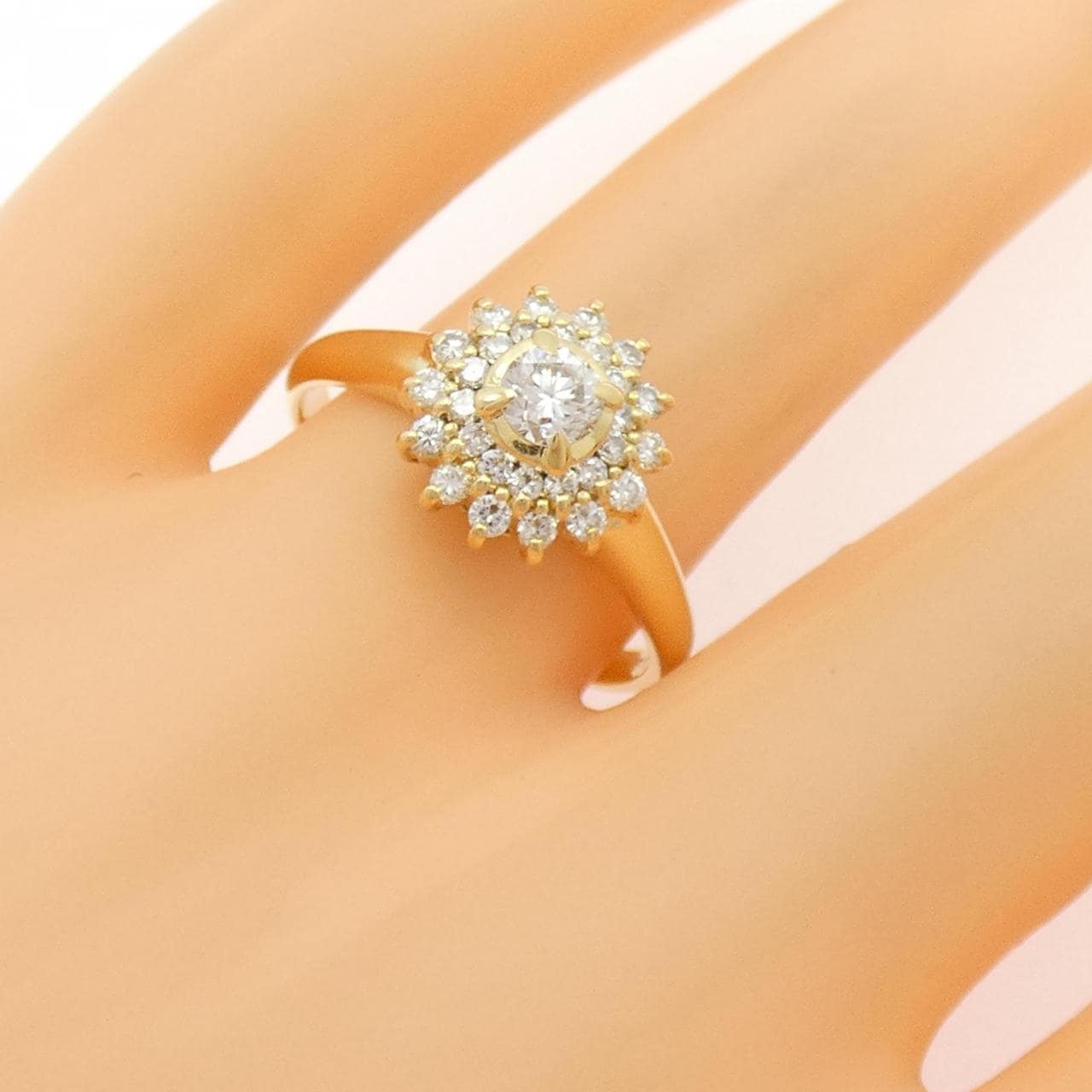 K18YG ダイヤモンド リング 0.239CT