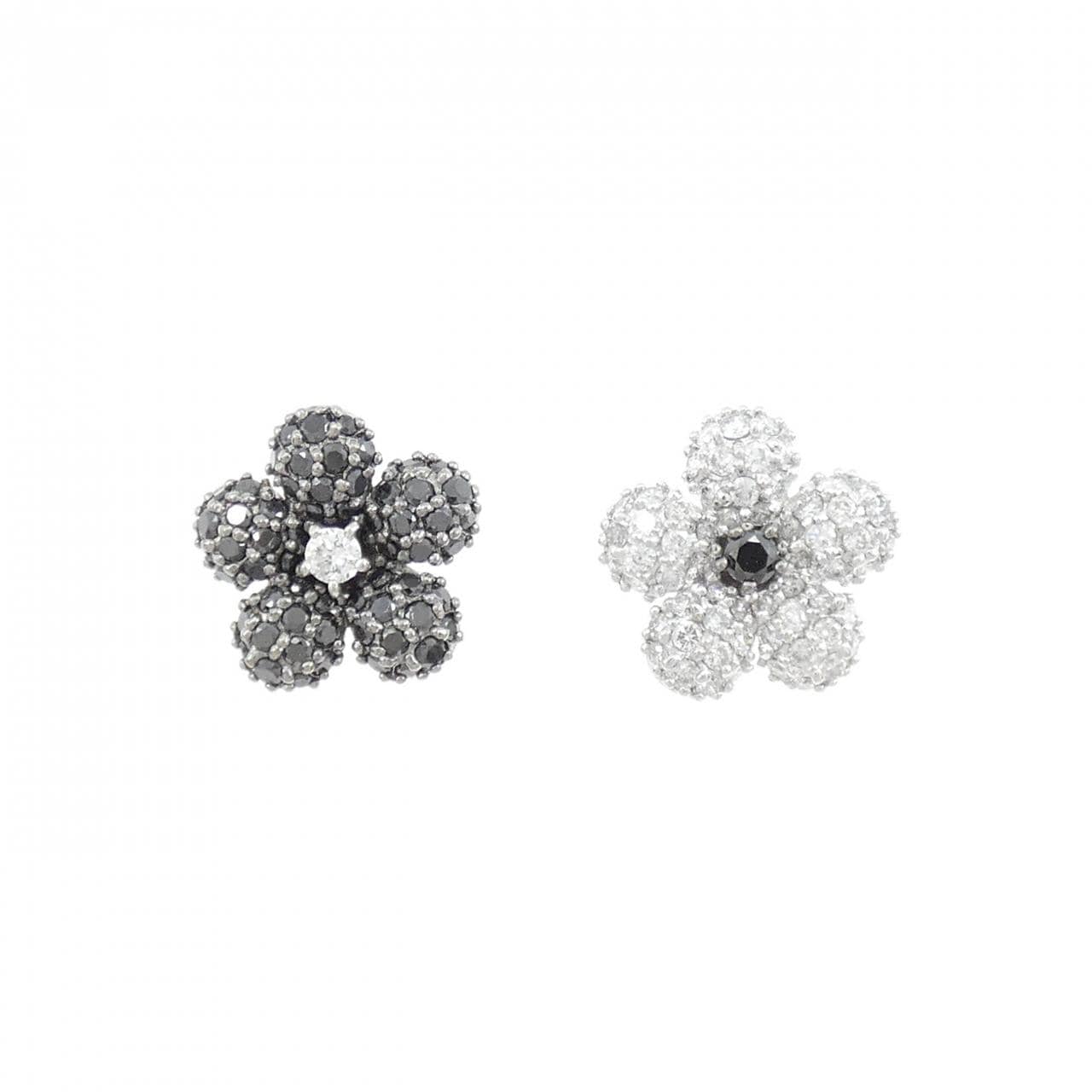 ポンテヴェキオ ビアンコ エ ネロ ピアス 0.74CT