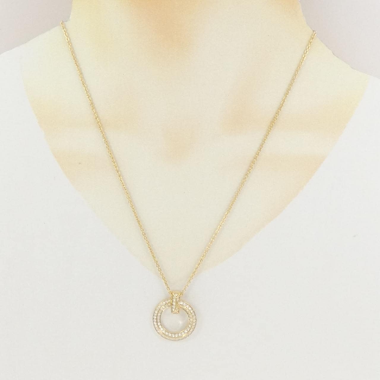 ティファニー Tワン サークル ネックレス 0.72CT