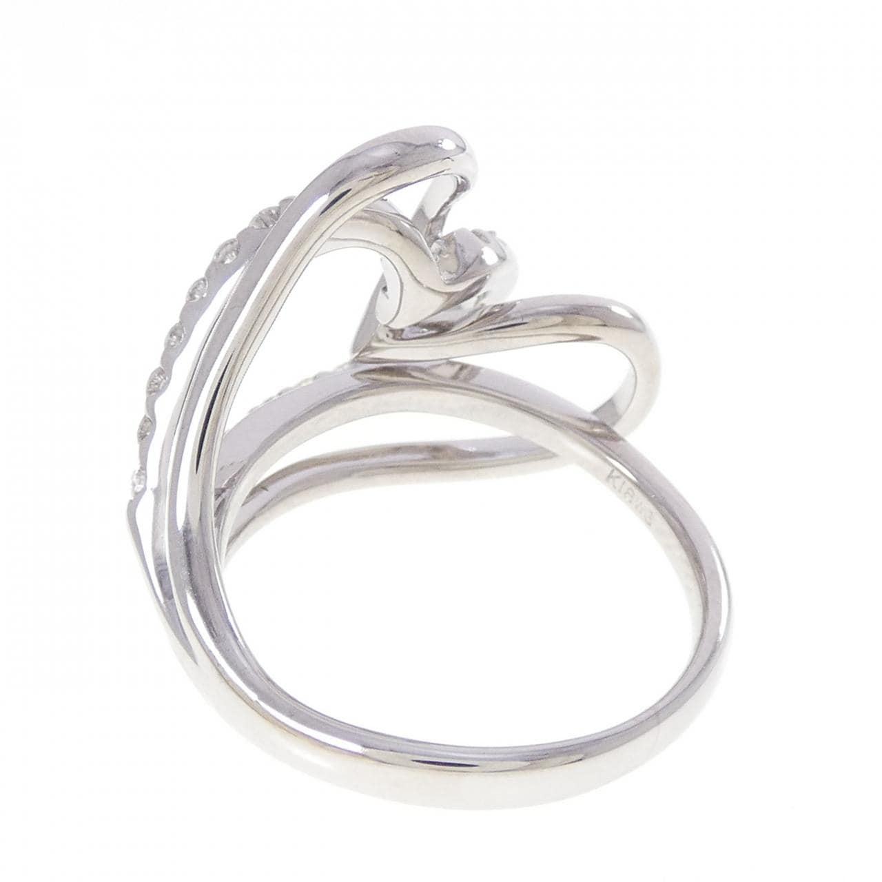 K18WG ハート ダイヤモンド リング 0.50CT