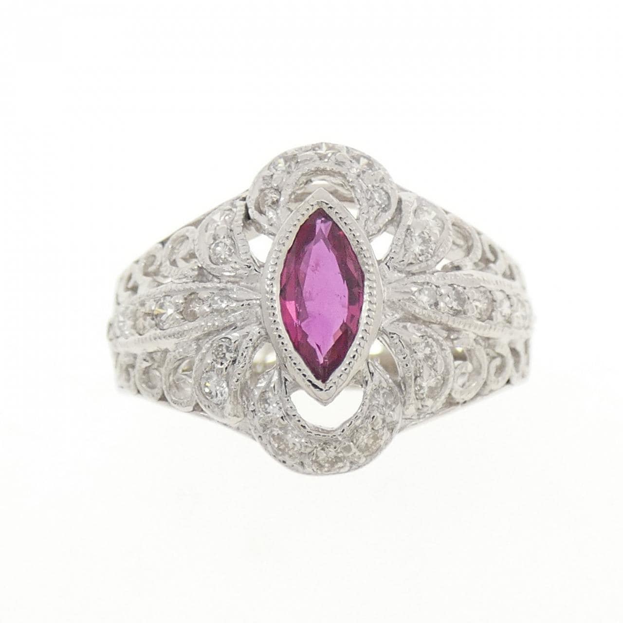 PT900 ルビー リング 0.43CT
