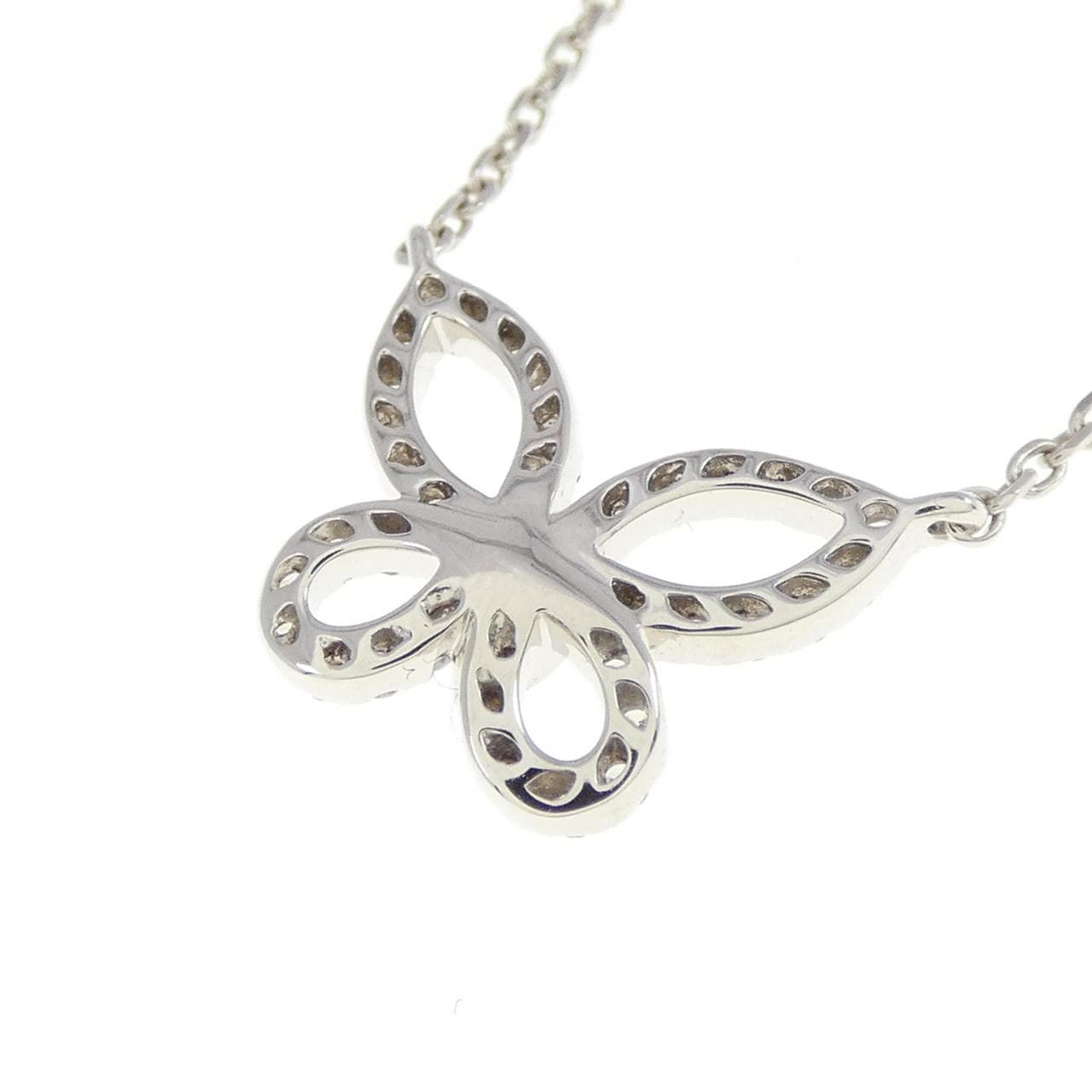 Graff Mini Butterfly Silhouette Necklace