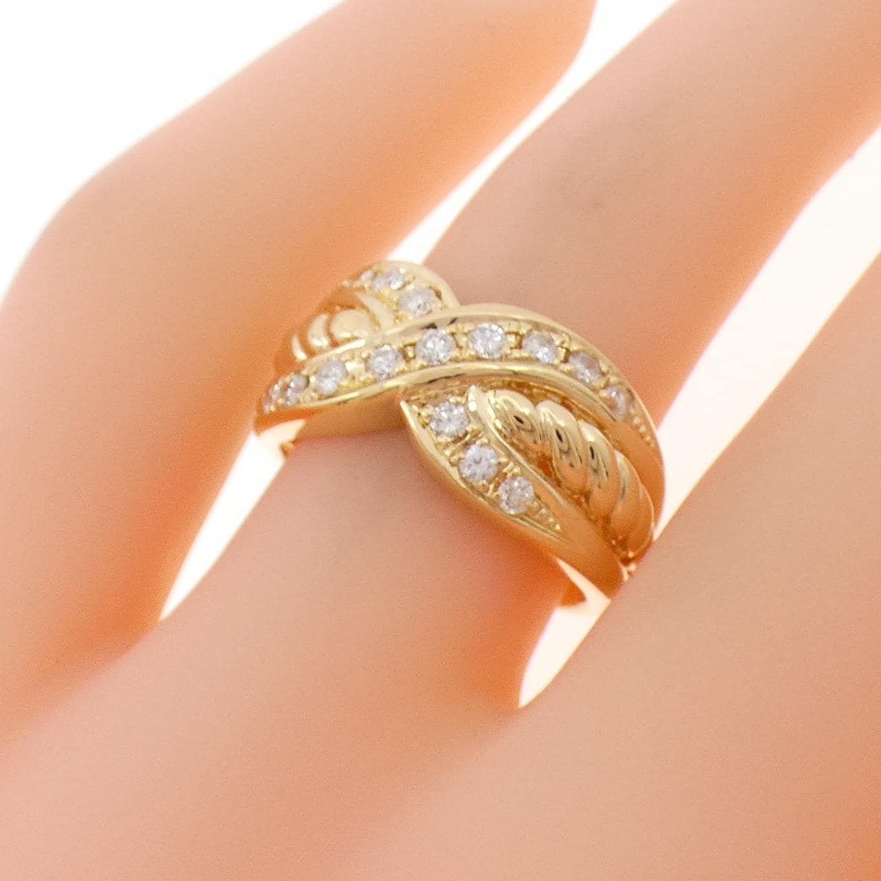 K18YG ダイヤモンド リング 0.31CT