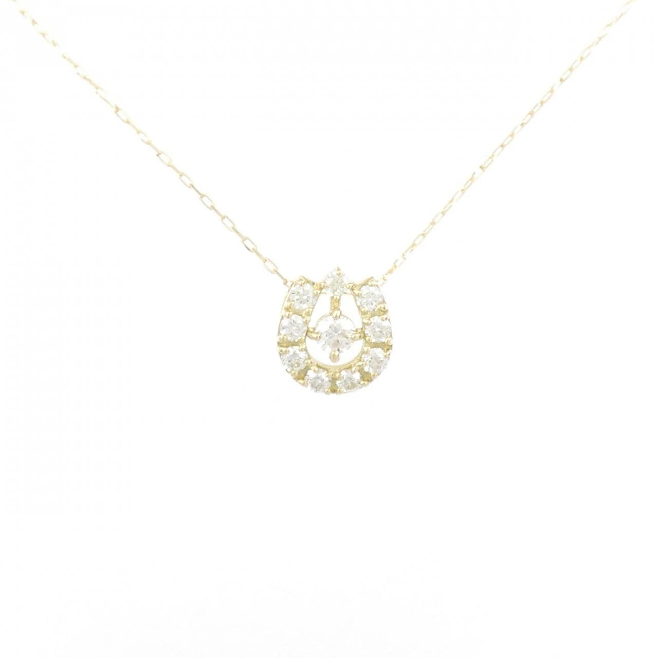 [BRAND NEW] K18YG Diamond necklace 0.25CT