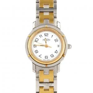 【ノーメンテナンス還元価格】エルメス クリッパー コンビ CL3.240 SSxGP クォーツ