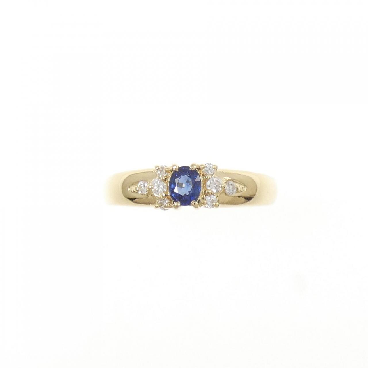 K18YG サファイヤ リング 0.20CT