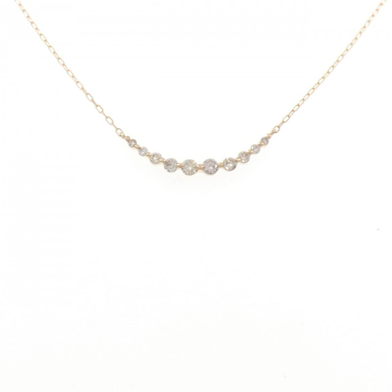 K18PG ダイヤモンド ネックレス 0.30CT
