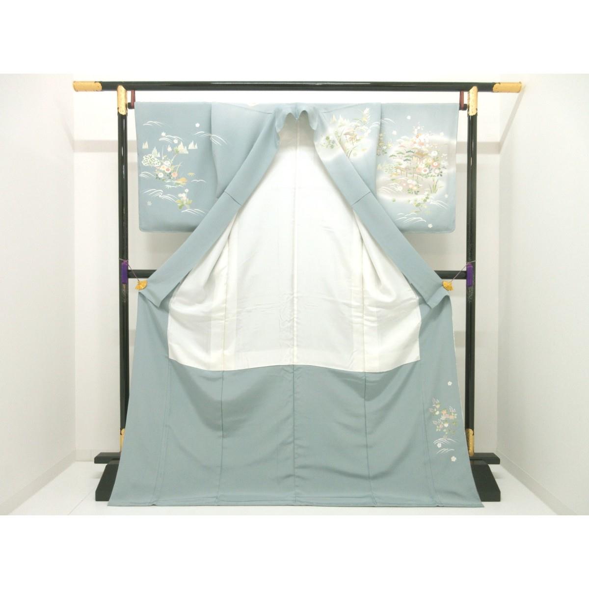【未使用品】訪問着　友禅加工ボカシ染