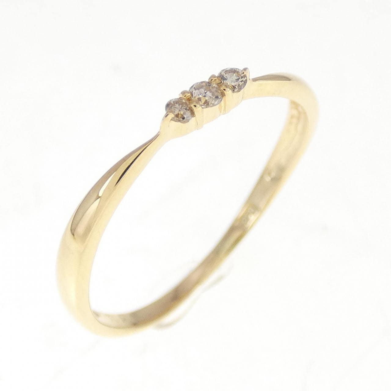 K18YG ダイヤモンド リング 0.39CT