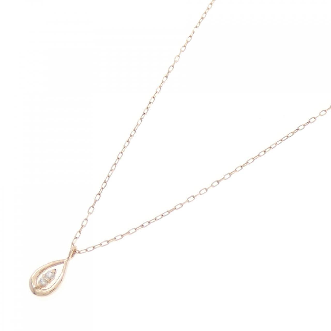 K10PG ダイヤモンド ネックレス 0.01CT