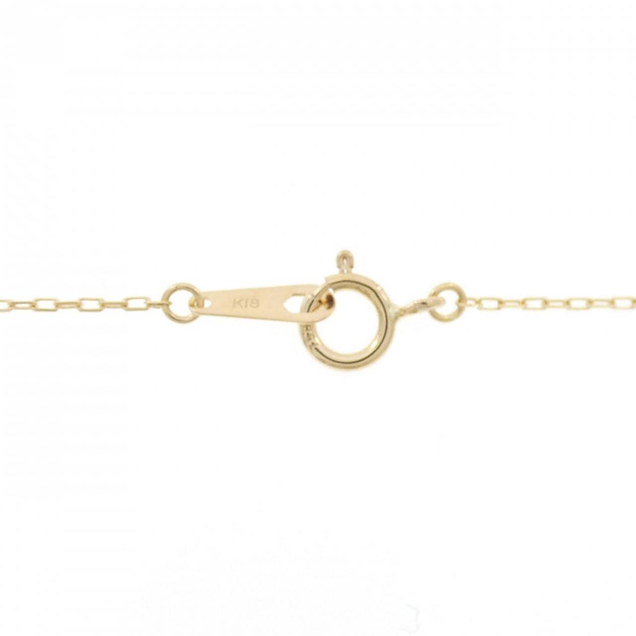 K18YG ホースシュー ダイヤモンド ネックレス 0.30CT