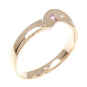 K18PG サファイヤ リング 0.046CT