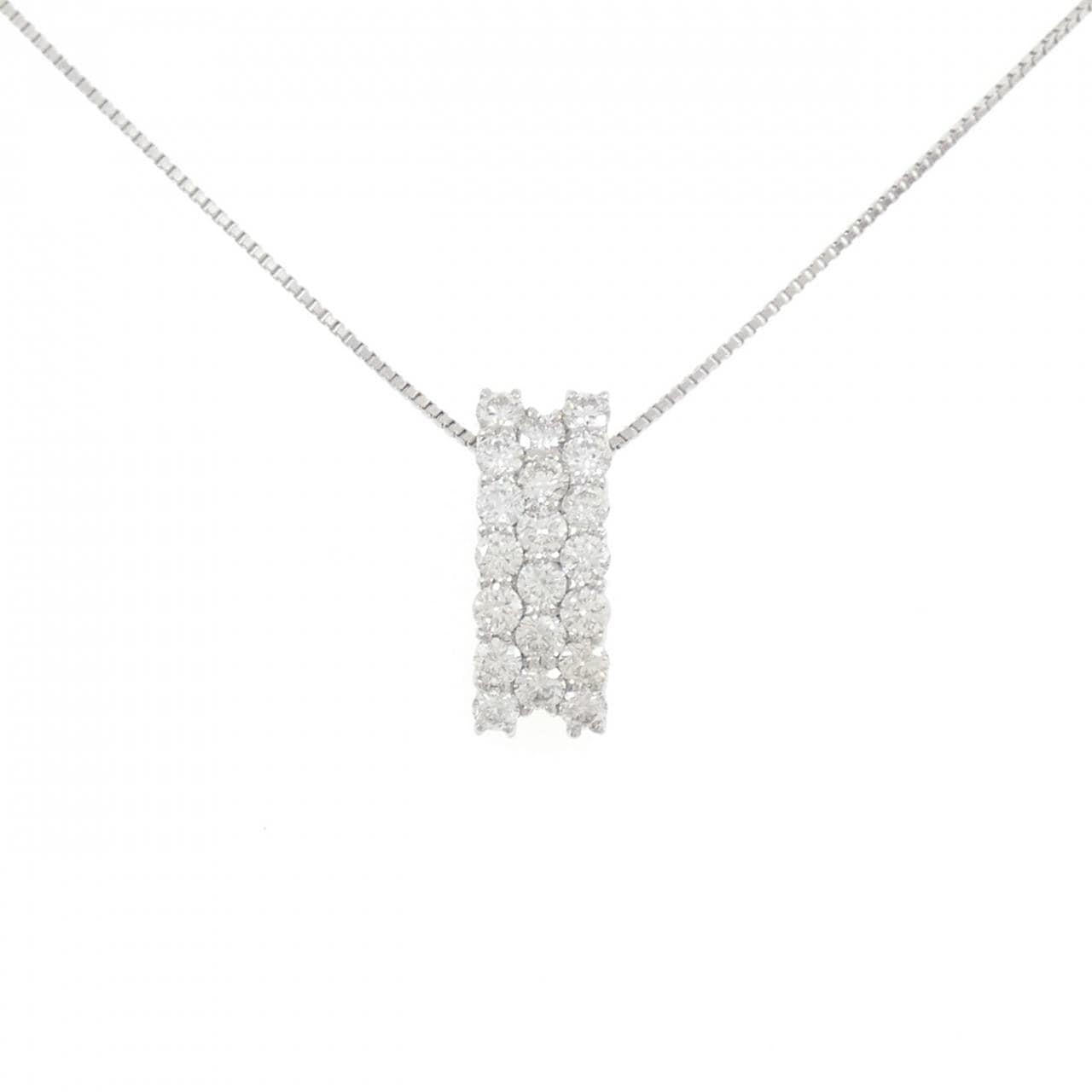 PT900/PT850 パヴェ ダイヤモンド ネックレス 1.00CT