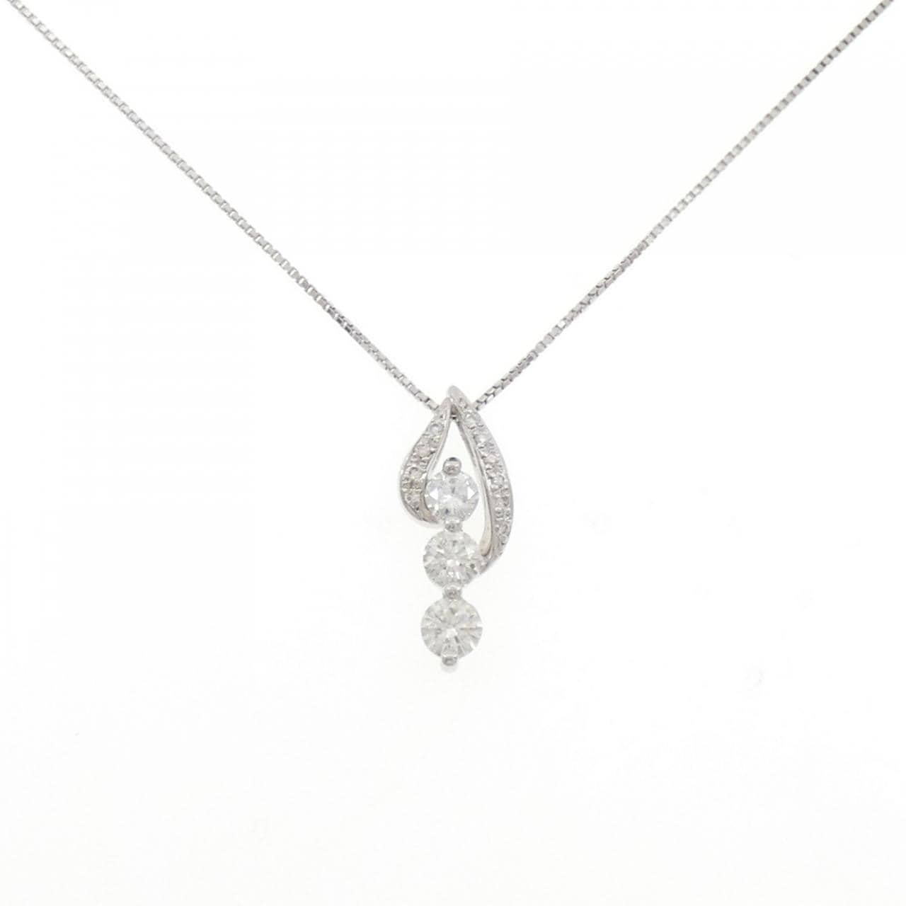 PT900/PT850 ダイヤモンド ネックレス 1.00CT
