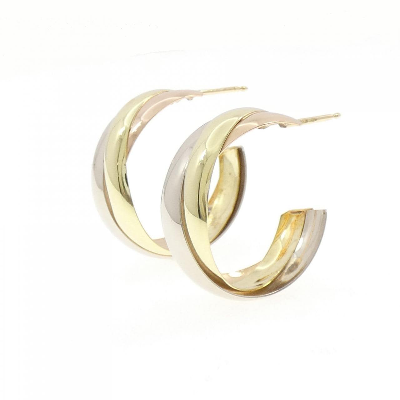 750スリーカラー/K18YG ピアス