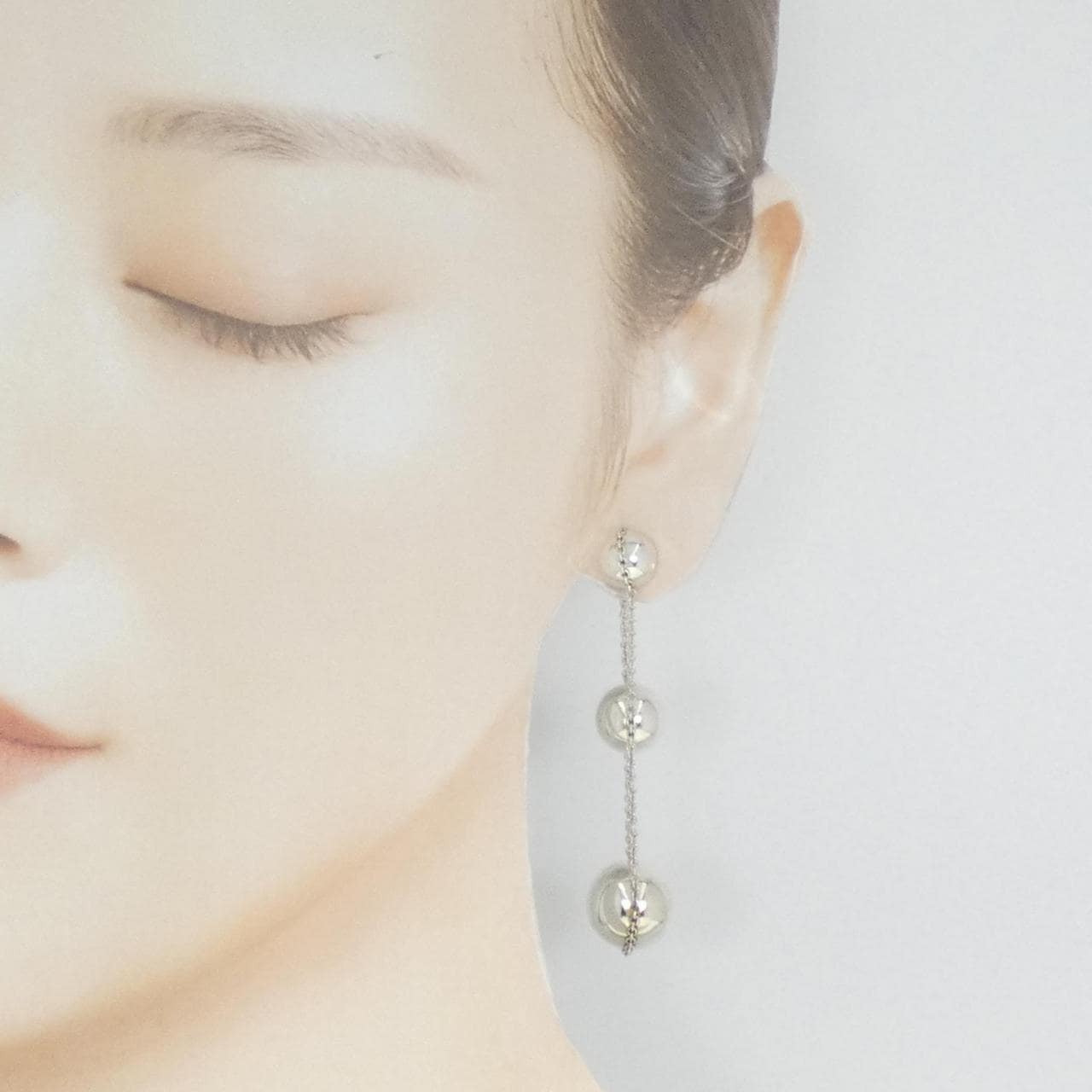 TIFFANY三重吊坠耳环