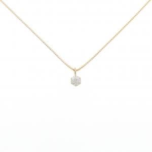 K18YG ソリティア ダイヤモンド ネックレス 0.121CT