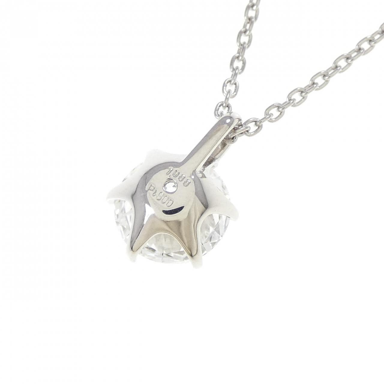 【再加工款】PT900/PT850鑽石項鍊 1.088克拉 D色 VS1淨度 VG