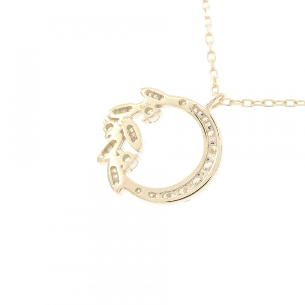 【リメイク】K10YG ダイヤモンド ネックレス 0.15CT