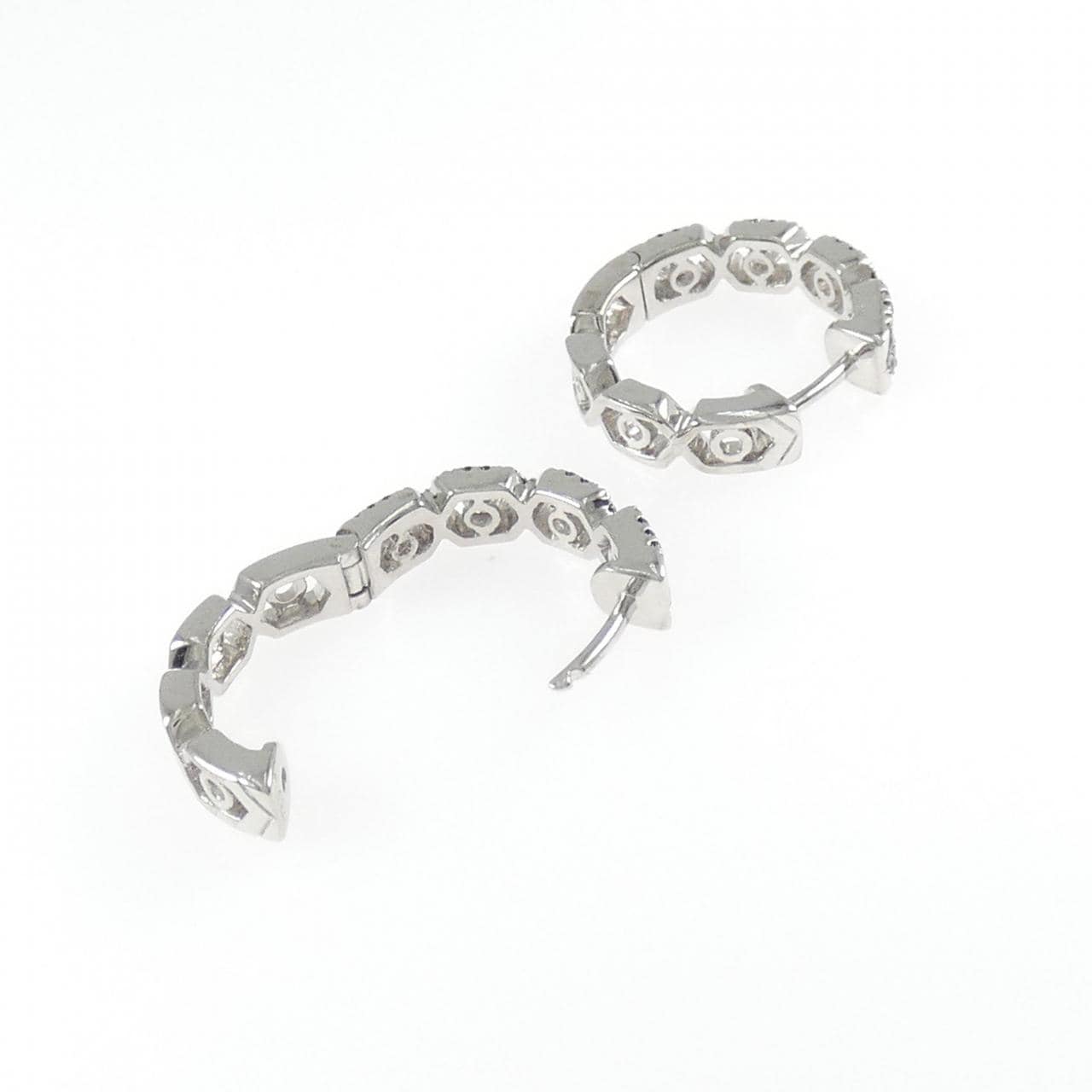 750WG ダイヤモンド ピアス 0.76CT