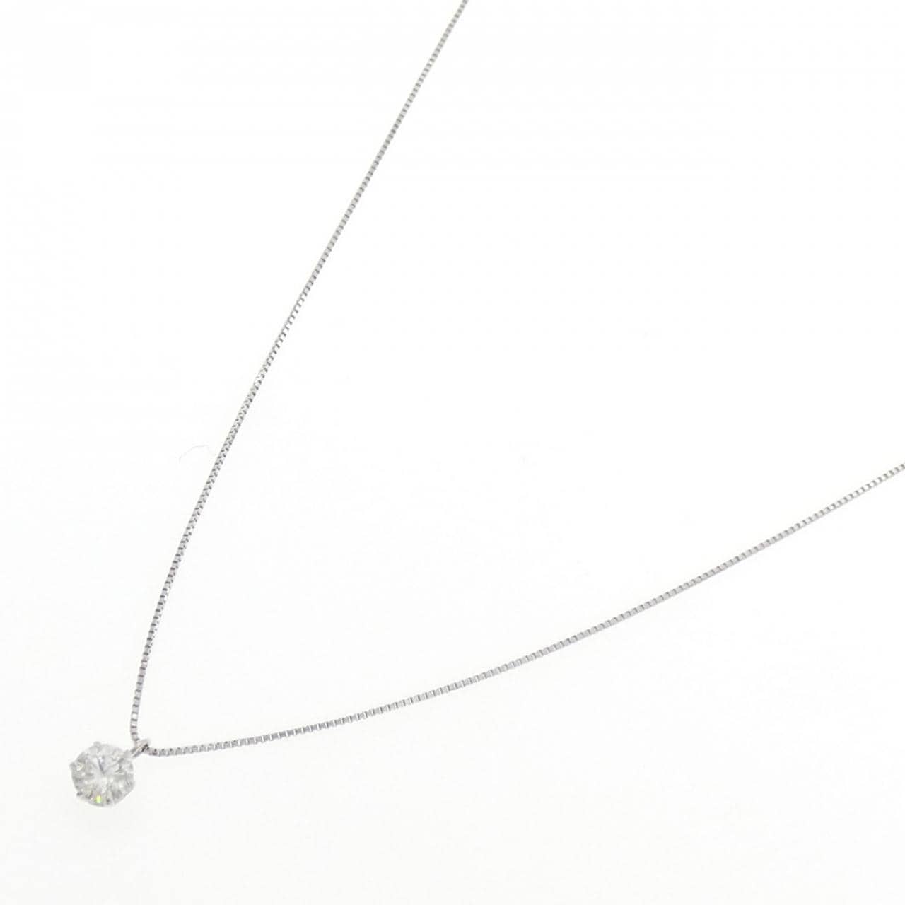 PT900/PT850 ソリティア ダイヤモンド ネックレス 0.308CT