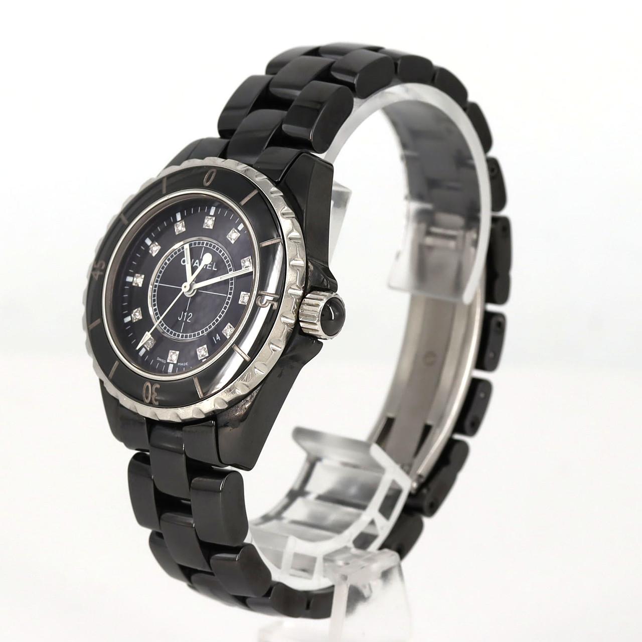 【ノーメンテナンス還元価格】シャネル J12 33mmセラミック･12P H1625 セラミック クォーツ