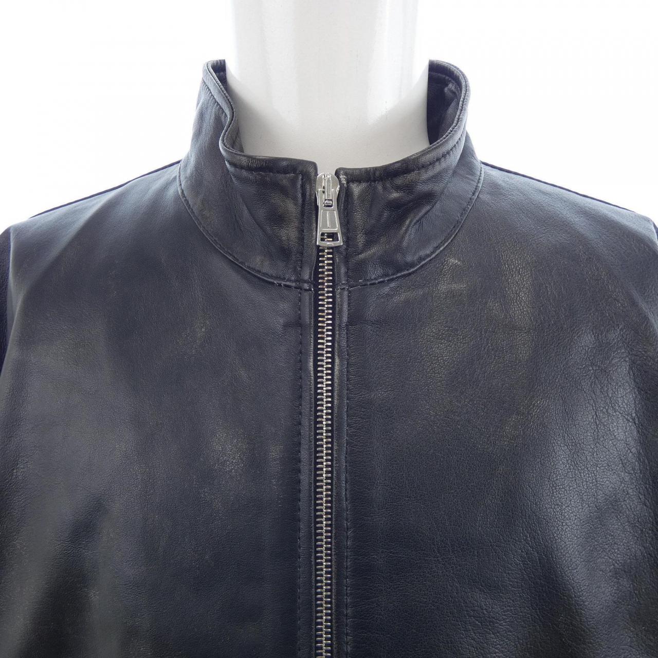 BROADER レザーライダースジャケット