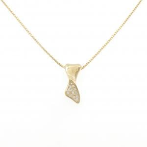K18YG ダイヤモンド ネックレス 0.13CT