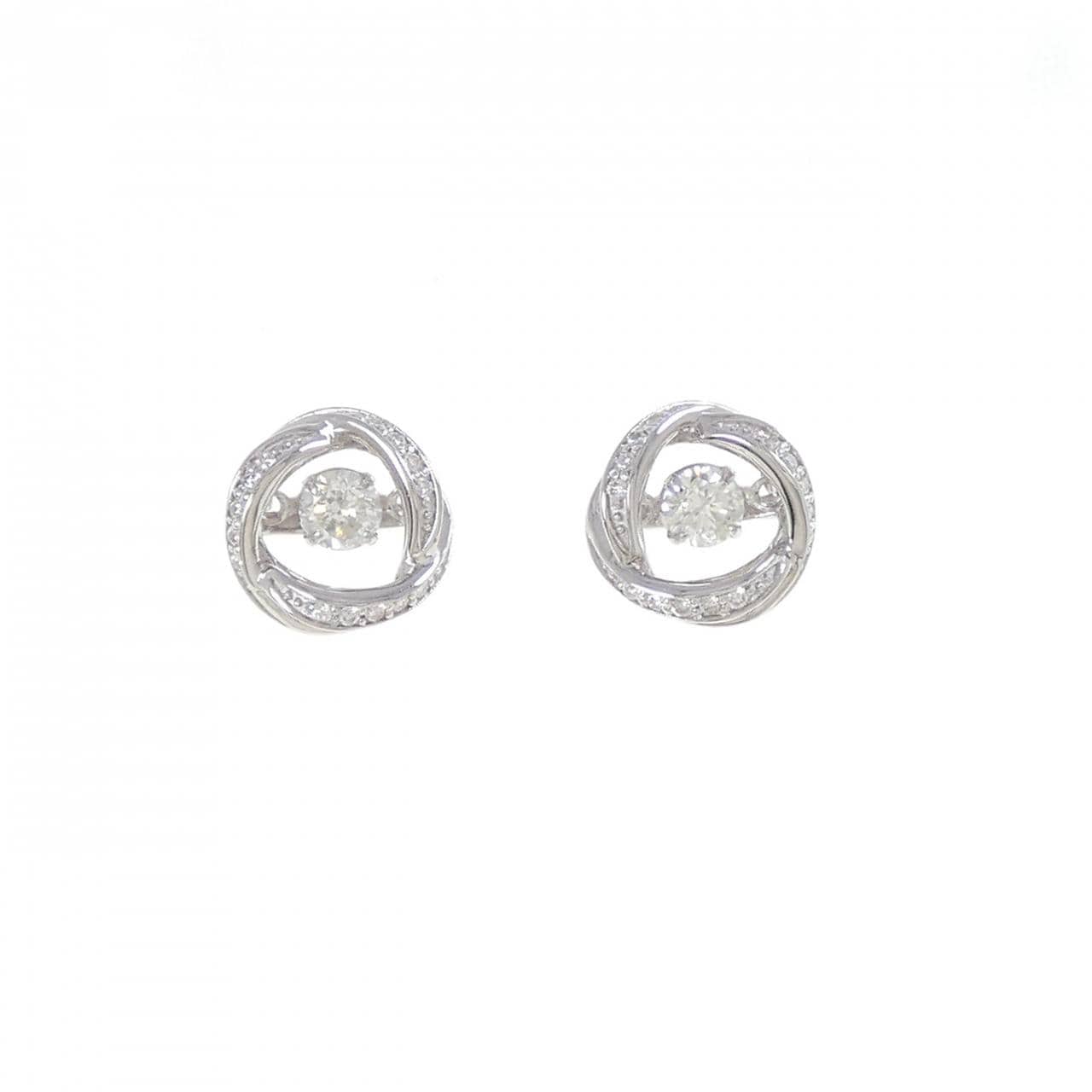 PT900 ダイヤモンド ピアス 0.46CT