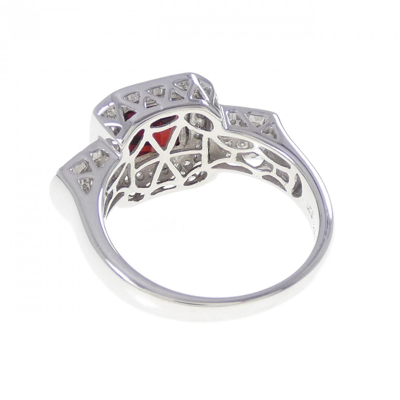 K18WG ガーネット リング