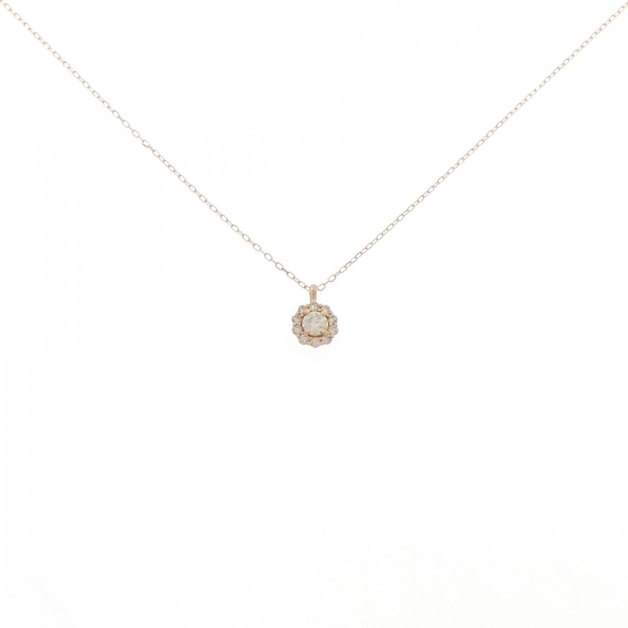 K18PG ダイヤモンド ネックレス 0.10CT