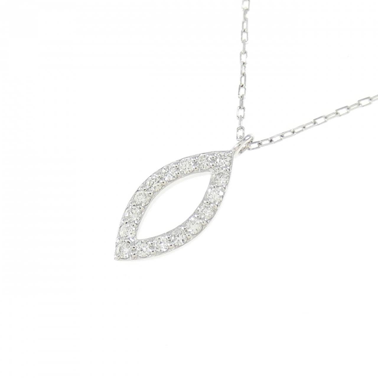 [BRAND NEW] K10WG Diamond necklace 0.07CT