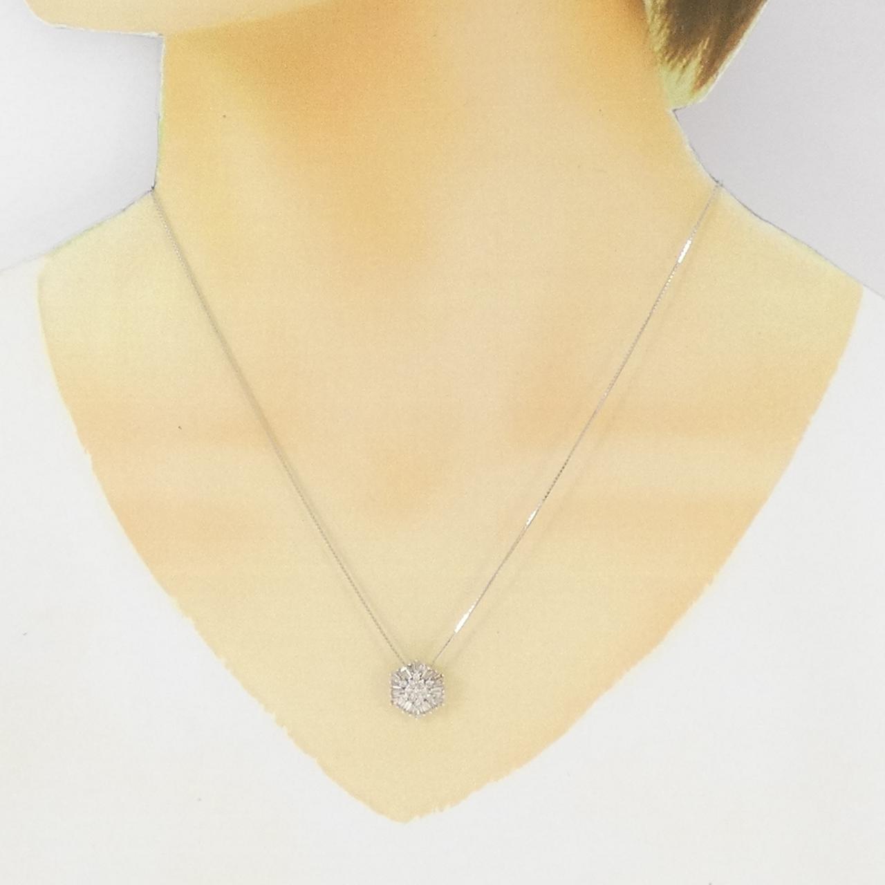 K18WG Diamond necklace
