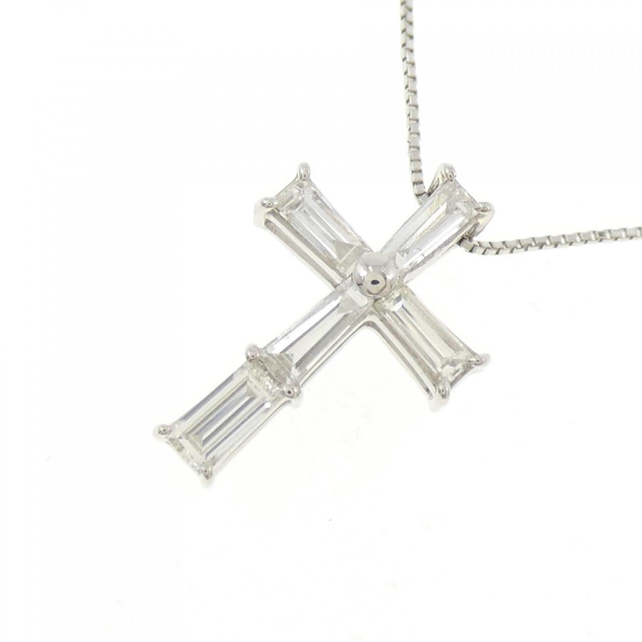 PT900/PT850 クロス ダイヤモンド ネックレス 0.50CT