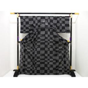 【新品】単衣　駒絽小紋