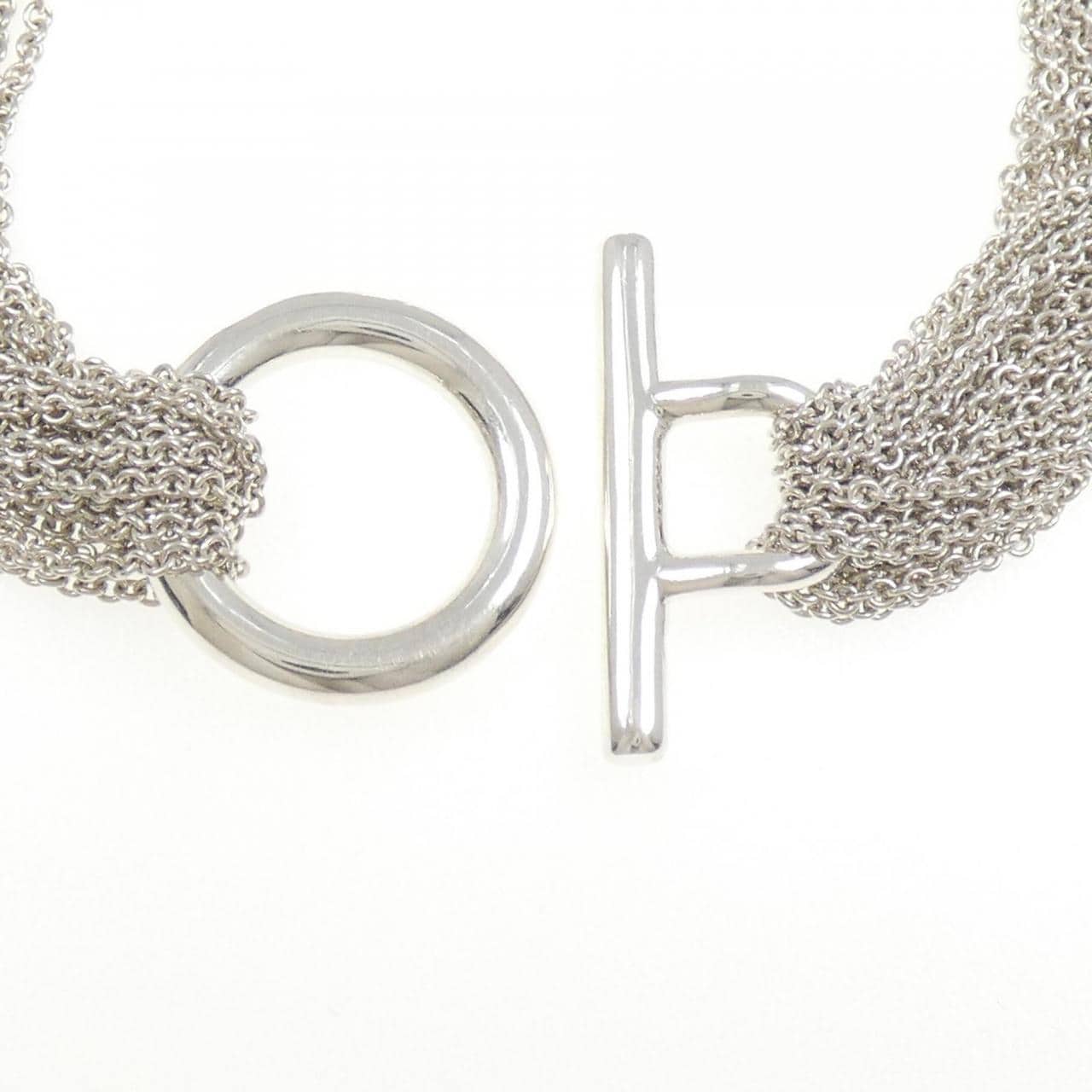 ティファニー 10ロウチェーントグルハート ブレスレット