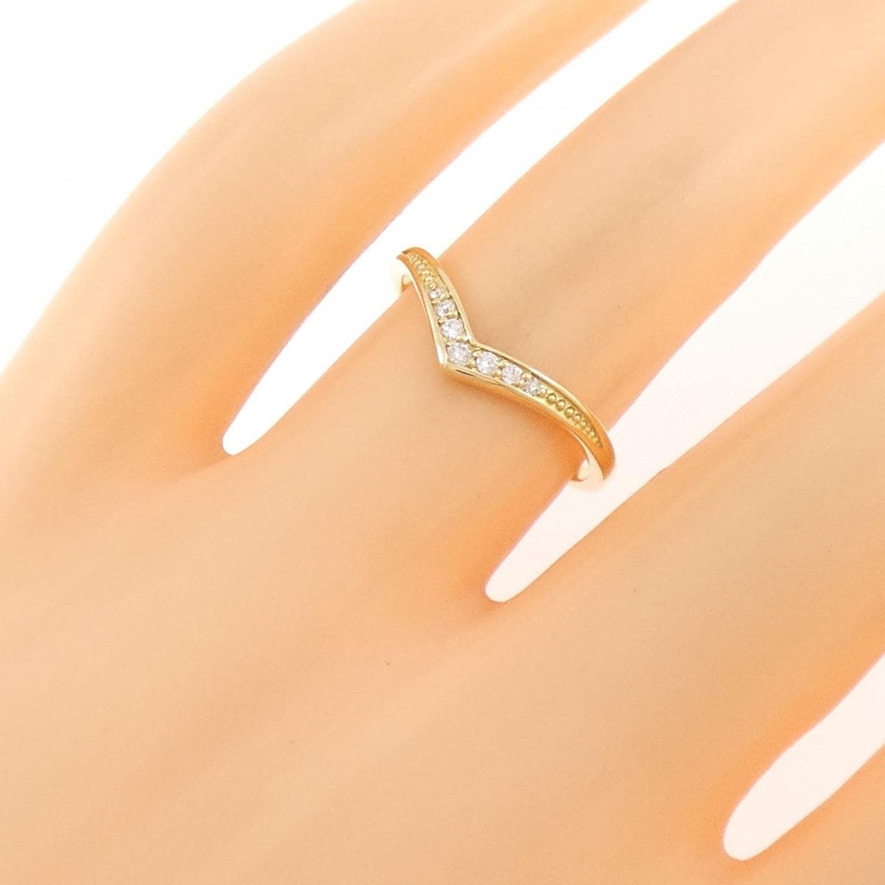 K18YG ダイヤモンド リング 0.05CT