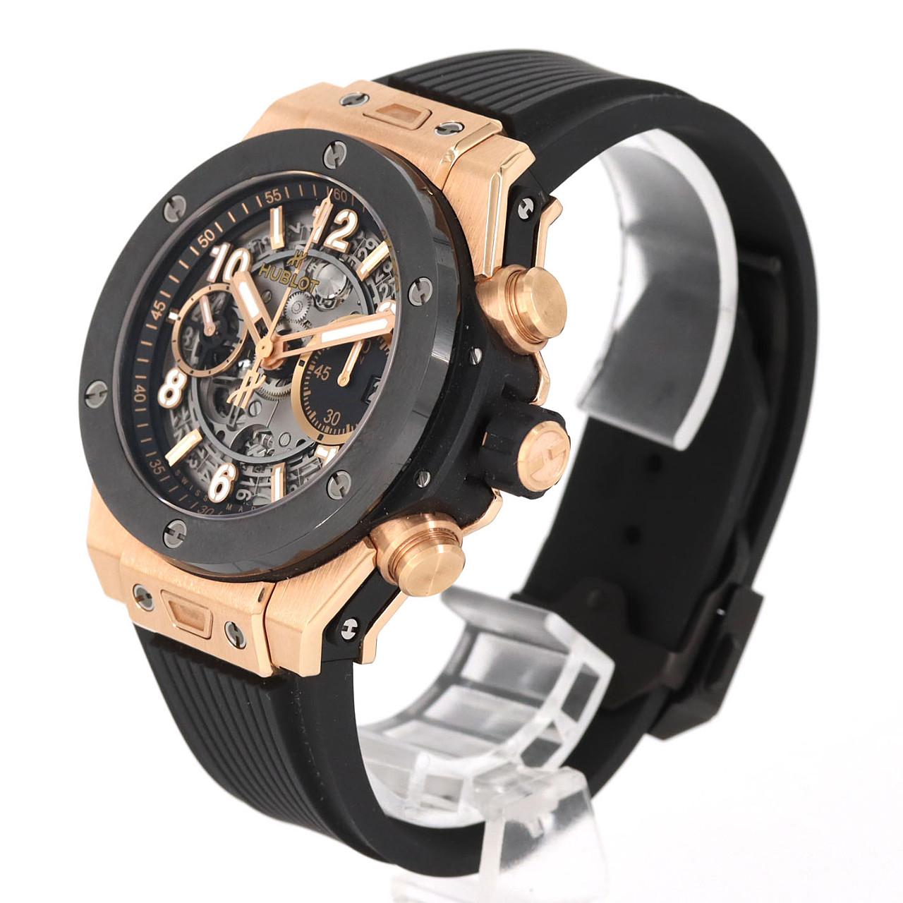 ウブロ ビッグバン ウニコ キングゴールドセラミック PG 441.OM.1181.RX PG･RG 自動巻