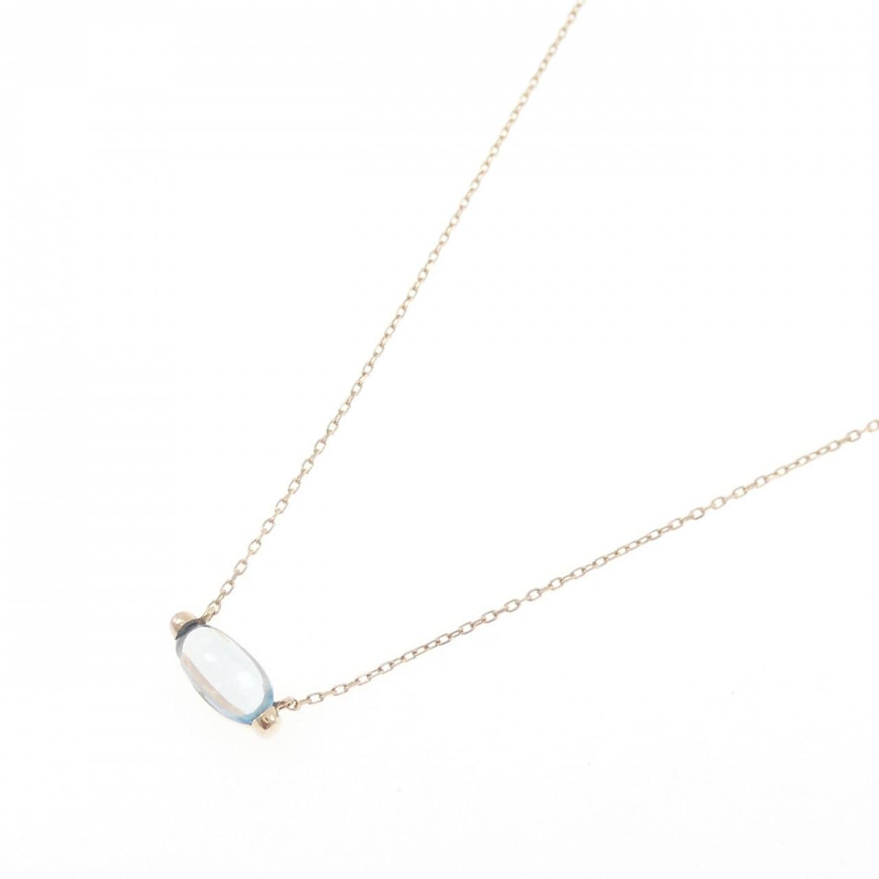 K10YG ブルートパーズ ネックレス