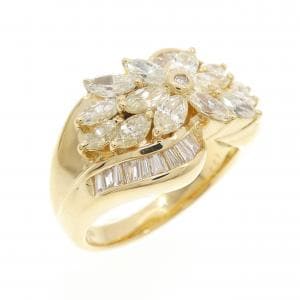 K18YG ダイヤモンド リング 1.65CT