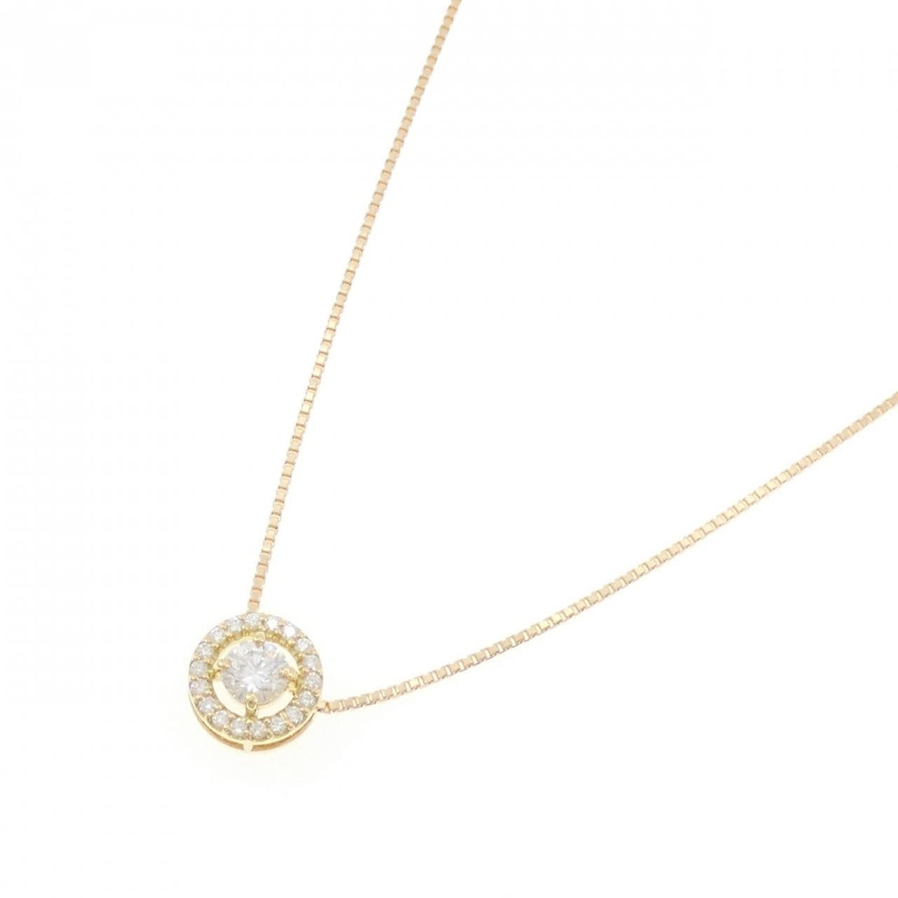 K18YG ダイヤモンド ネックレス 0.768CT D VS2 EXT