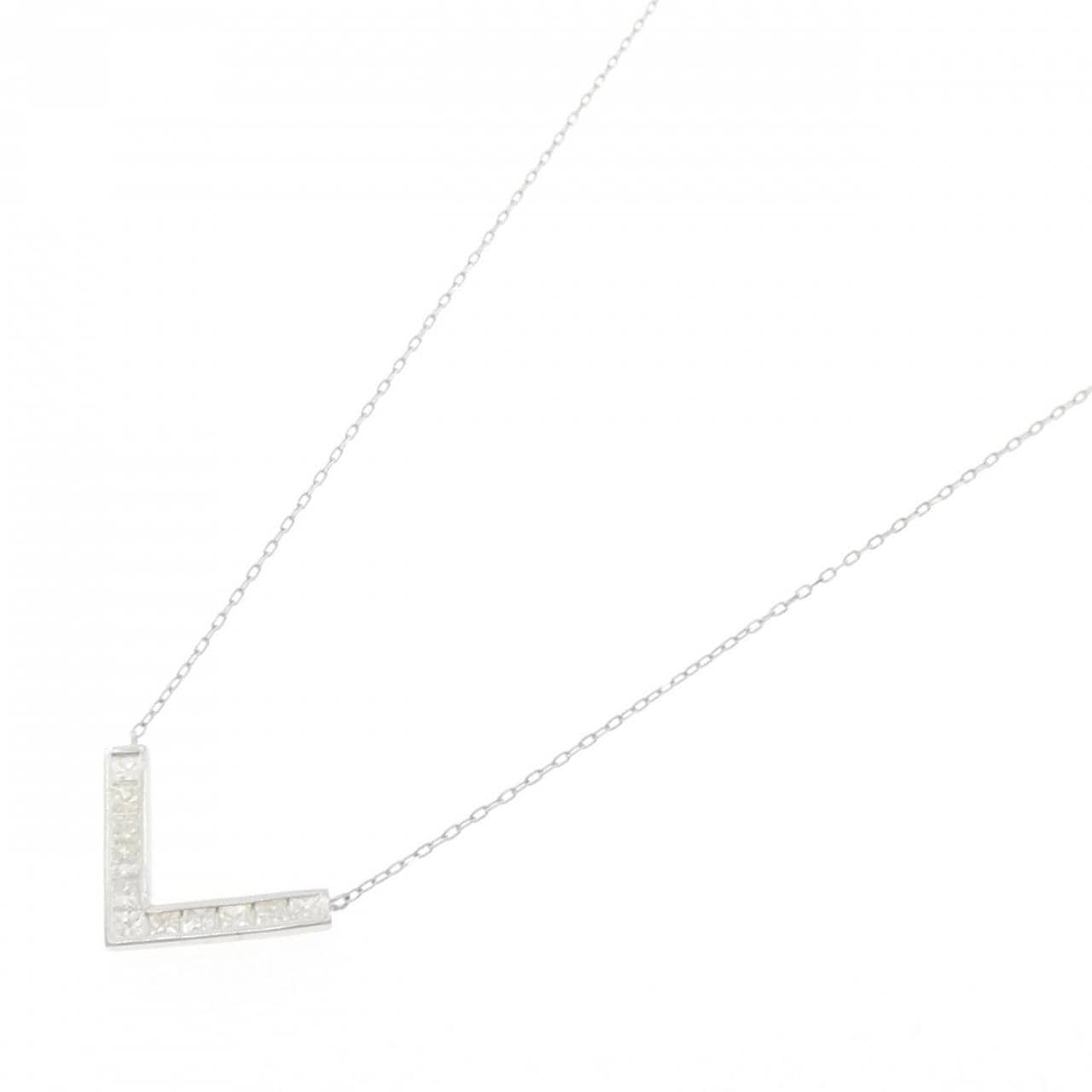 K18WG ダイヤモンド ネックレス 0.50CT