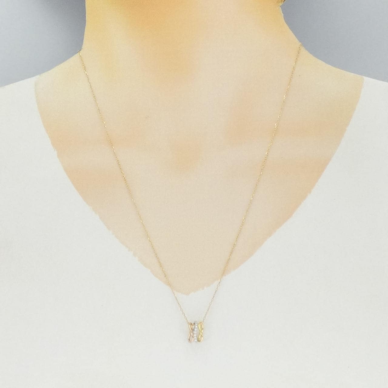 ポンテヴェキオ ダイヤモンド ネックレス 0.04CT