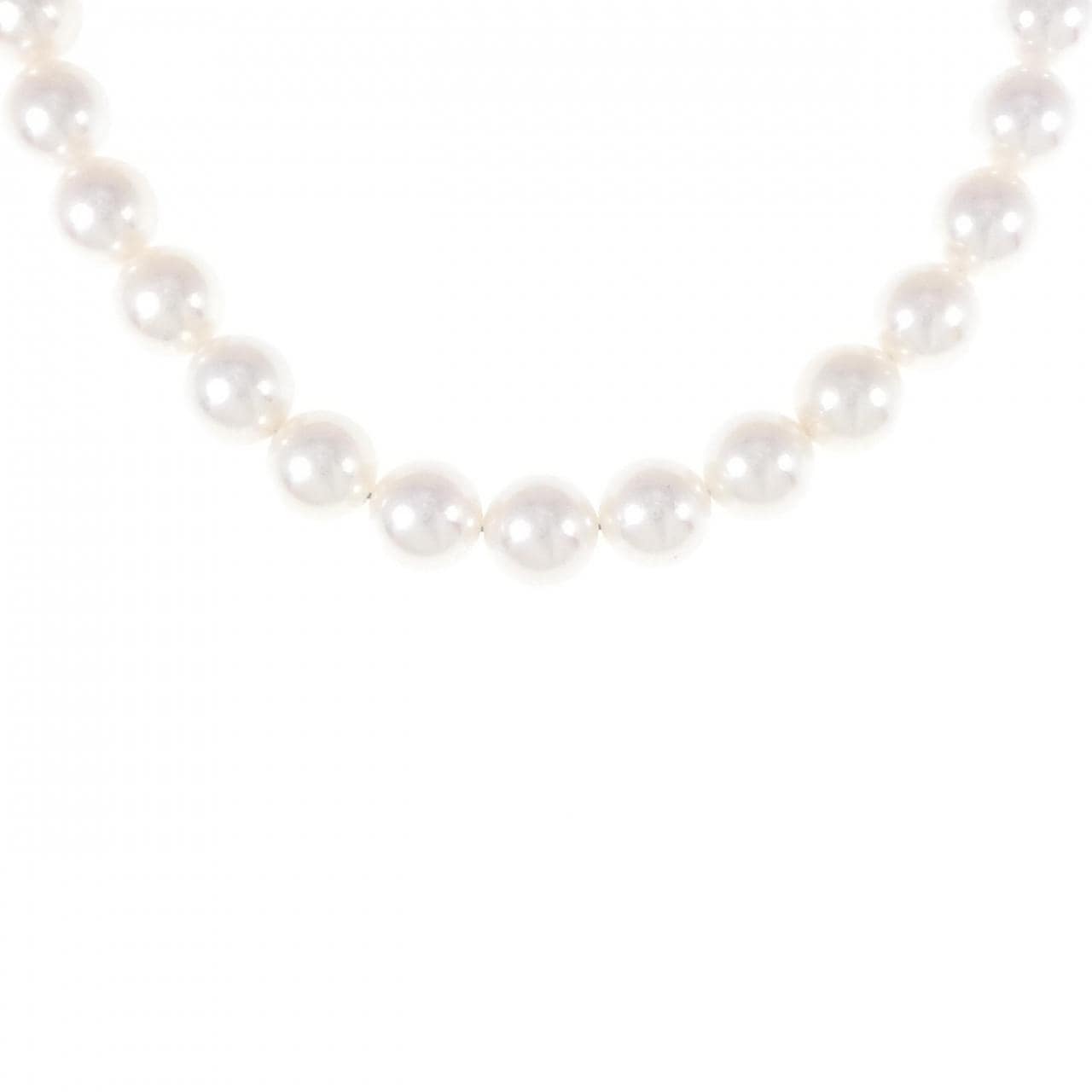 [BRAND NEW] Silver Clasp Akoya Pearl Necklace 7.5-8mm