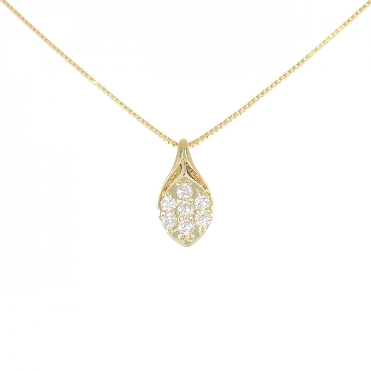 K18YG ダイヤモンド ネックレス 0.13CT