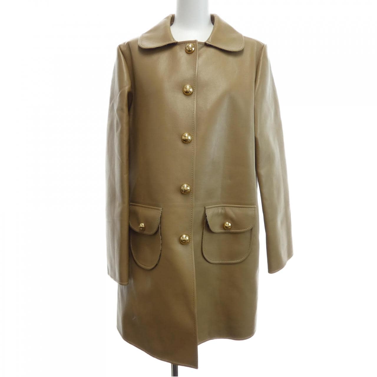 セリーヌ CELINE クロディーヌカラー 2D568583 レザーコート